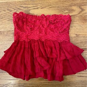 Free People Adella Strapless Underwire Camisole Corset Top